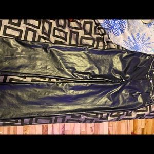 Black straight leg pants